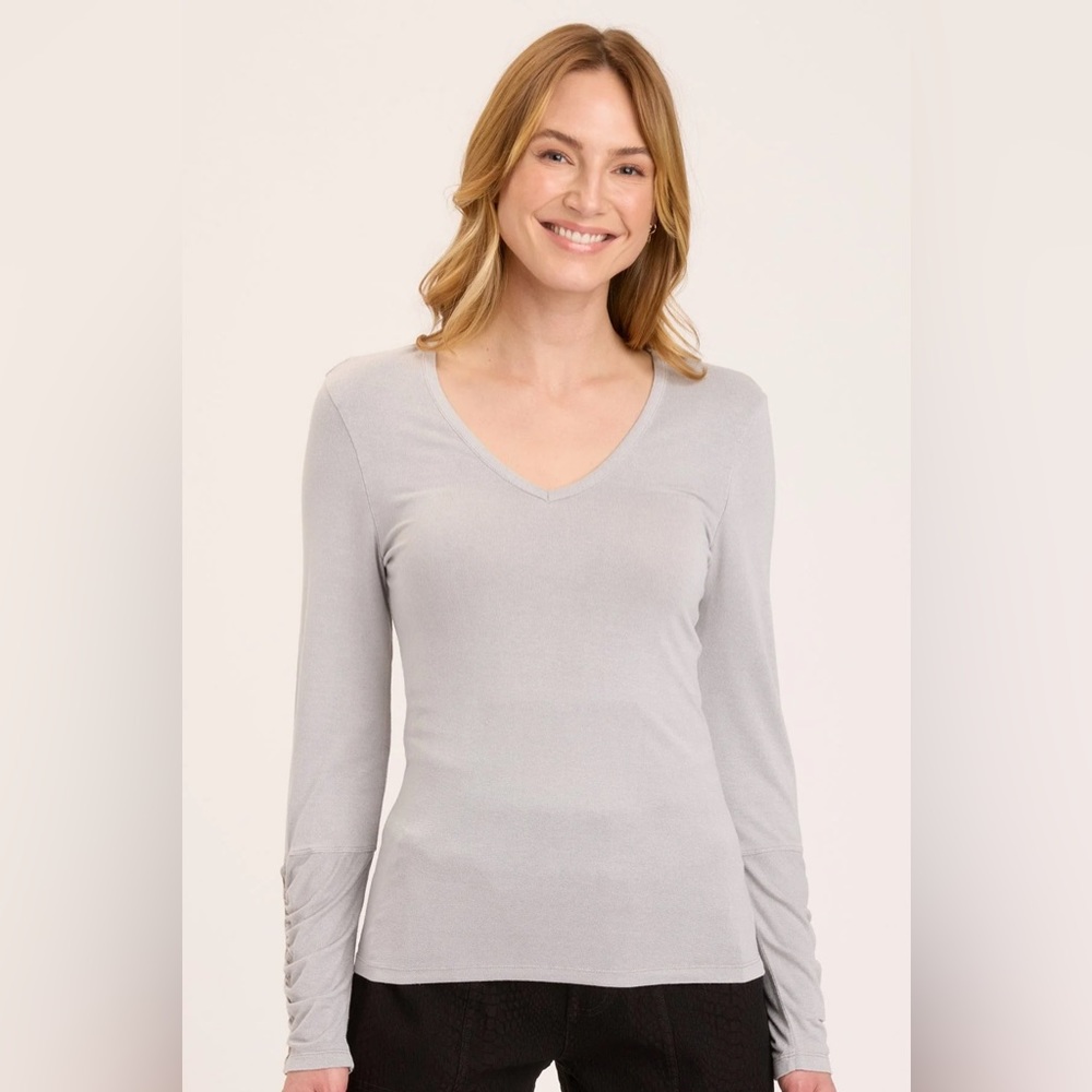 XCVI Werley Long Sleeve Shirt Top Blouse